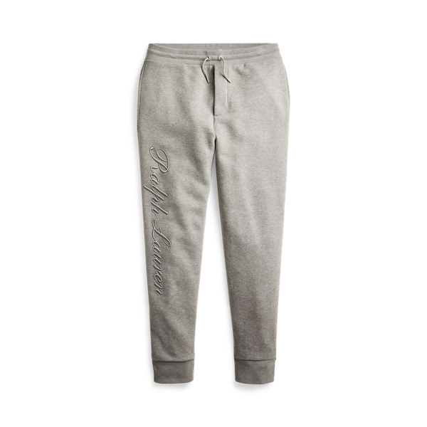 Classic Light Grey Embroidered Fleece Trouser Purple Label 2