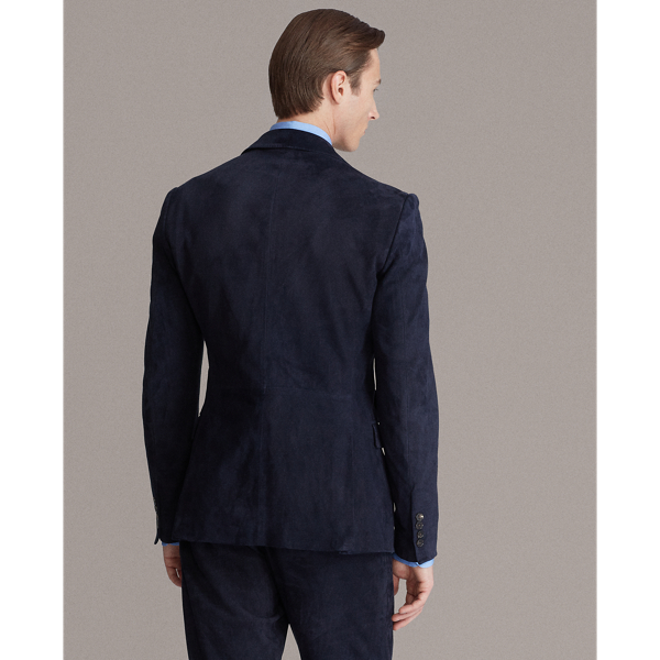 Classic Chairman Navy Kent Suede Sport Coat Purple Label 5