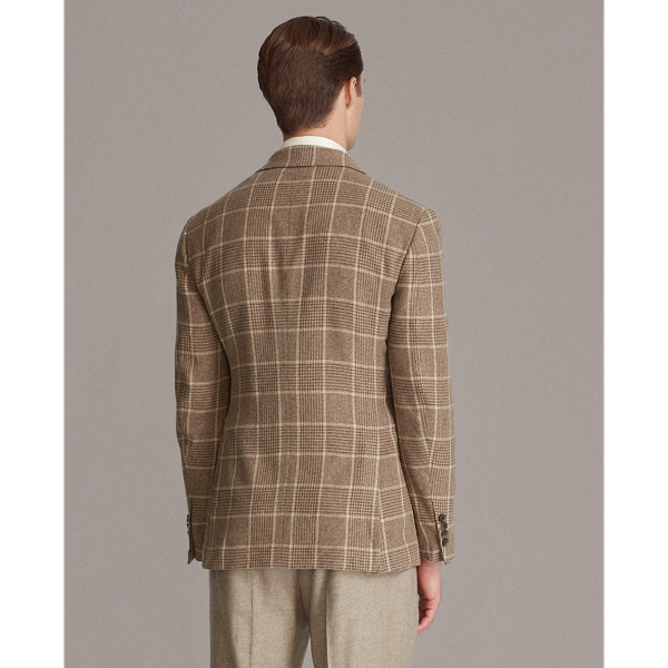Brown Glenplaid Kent Handmade Cashmere Blazer Purple Label 6
