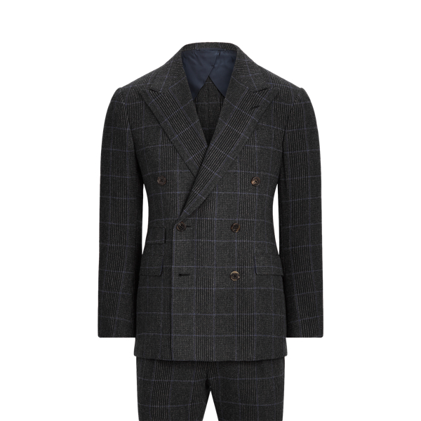 Grey/Navy/Royal Blue Kent Handmade Cashmere Suit Purple Label 2