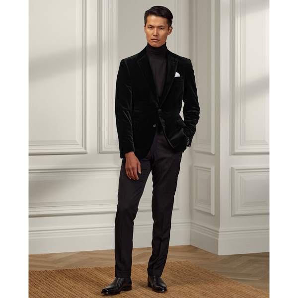 Ralph lauren velvet coat online