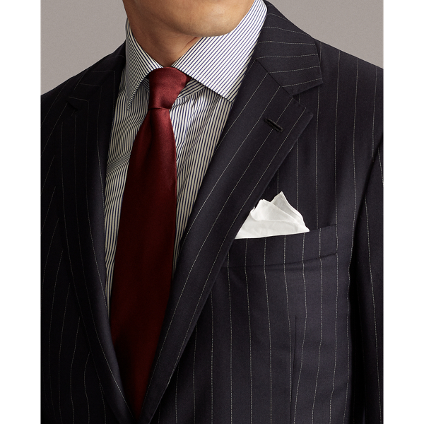 Navy Gregory Pinstripe Twill Suit Purple Label 6