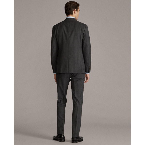 Medium Grey Gregory Glen Plaid Twill Suit Purple Label 5