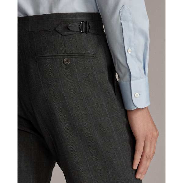 Medium Grey Gregory Glen Plaid Twill Suit Purple Label 8