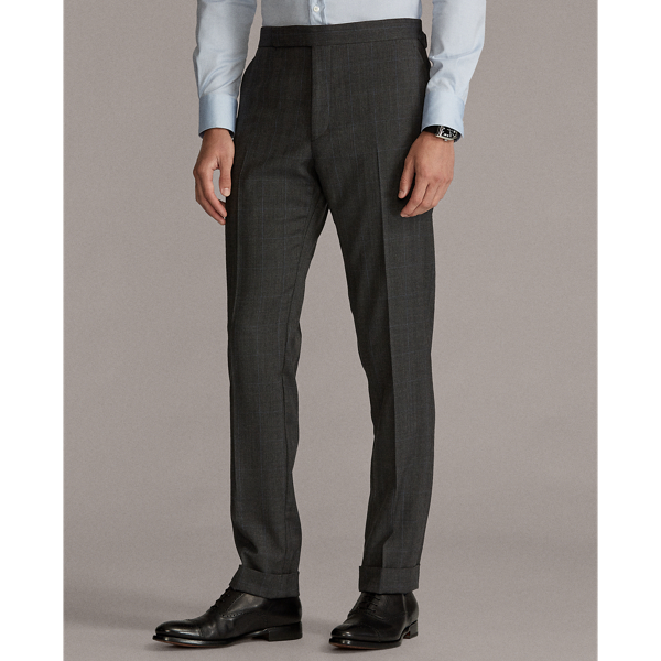 Medium Grey Gregory Glen Plaid Twill Suit Purple Label 9