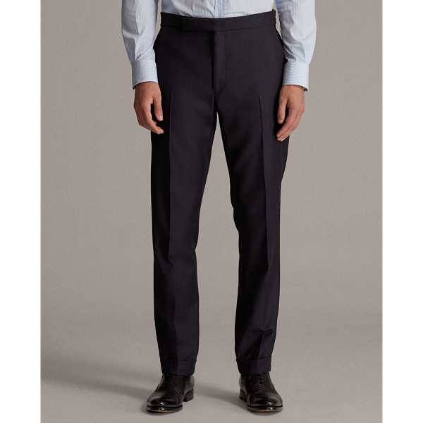 Navy / Cream Gregory Pinstripe Twill Suit Purple Label 8