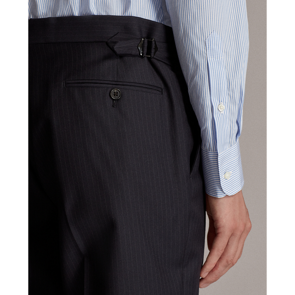 Navy / Cream Gregory Pinstripe Twill Suit Purple Label 10