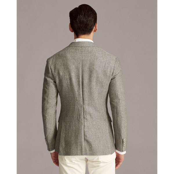 Light Grey Hadley Herringbone Wool-Blend Sport Coat Purple Label 6