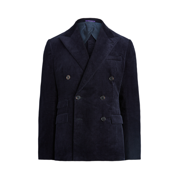 Classic Chairman Navy Kent Corduroy Suit Jacket Purple Label 2
