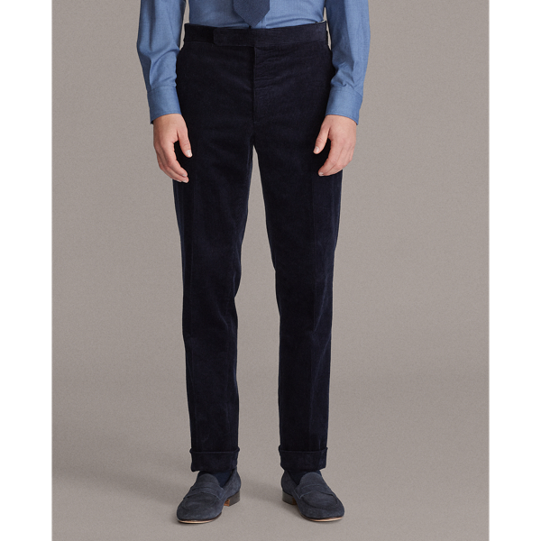 Classic Chairman Navy Gregory Corduroy Suit Trouser Purple Label 3