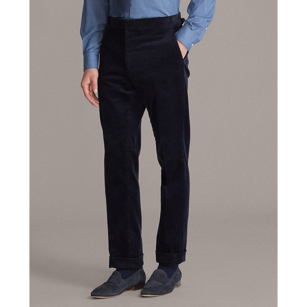 Classic Chairman Navy Gregory Corduroy Suit Trouser Purple Label 4