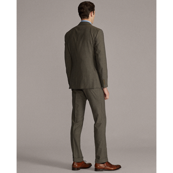 Brown Gregory Wool Sharkskin Suit Purple Label 5