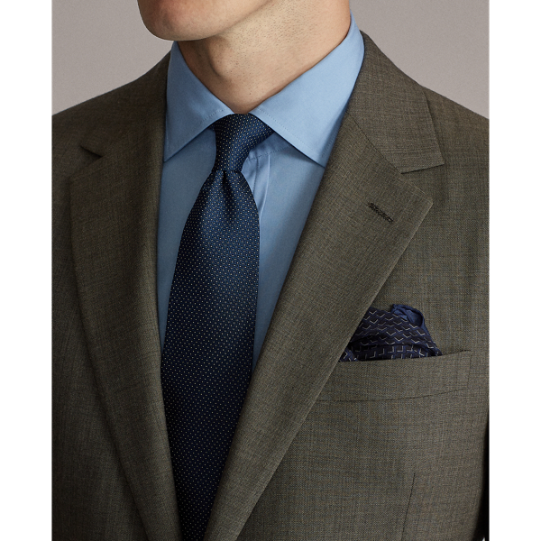 Brown Gregory Wool Sharkskin Suit Purple Label 6