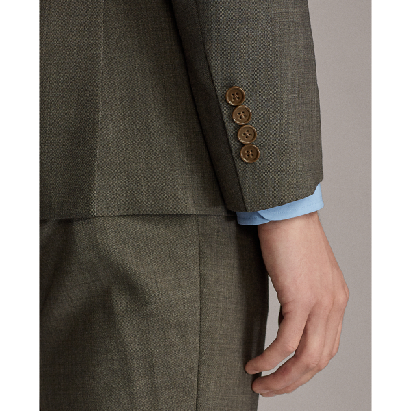 Brown Gregory Wool Sharkskin Suit Purple Label 7