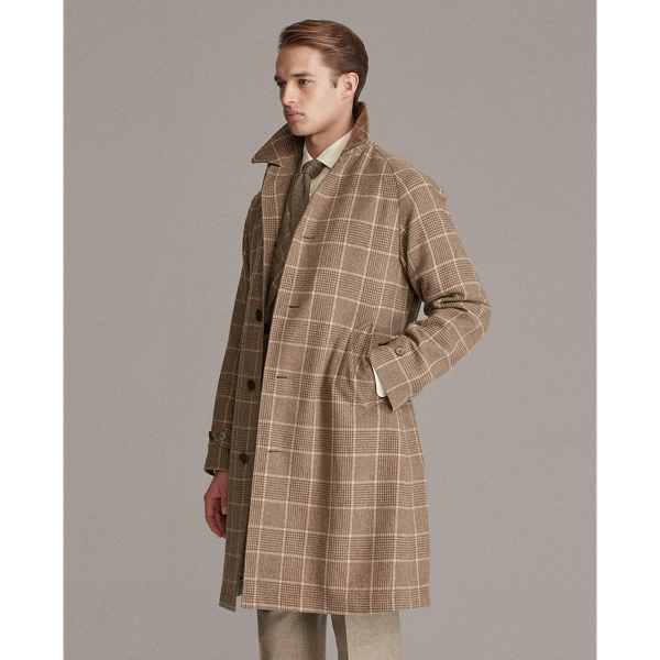 Brown Glenplaid Glen Plaid Cashmere Topcoat Purple Label 5