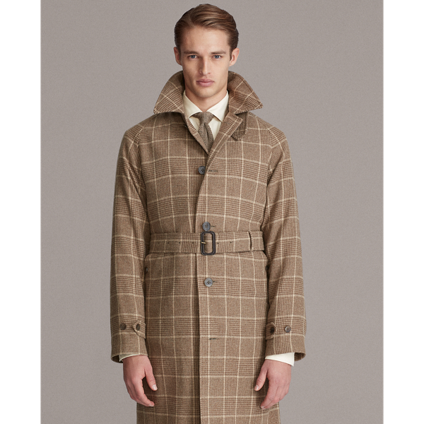 Brown Glenplaid Glen Plaid Cashmere Topcoat Purple Label 7