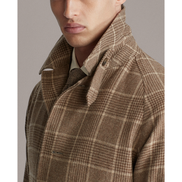 Brown Glenplaid Glen Plaid Cashmere Topcoat Purple Label 8