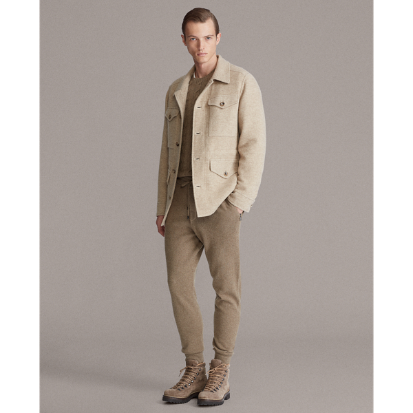 Truffle Melange Mapleton Merino Wool Field Jacket Purple Label 3