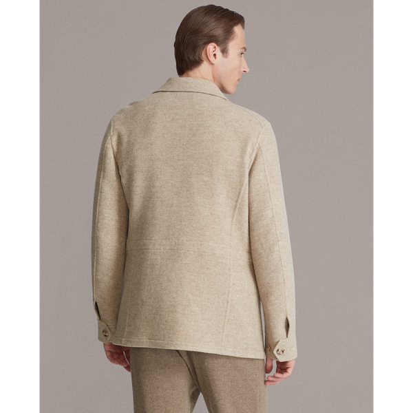 Truffle Melange Mapleton Merino Wool Field Jacket Purple Label 5