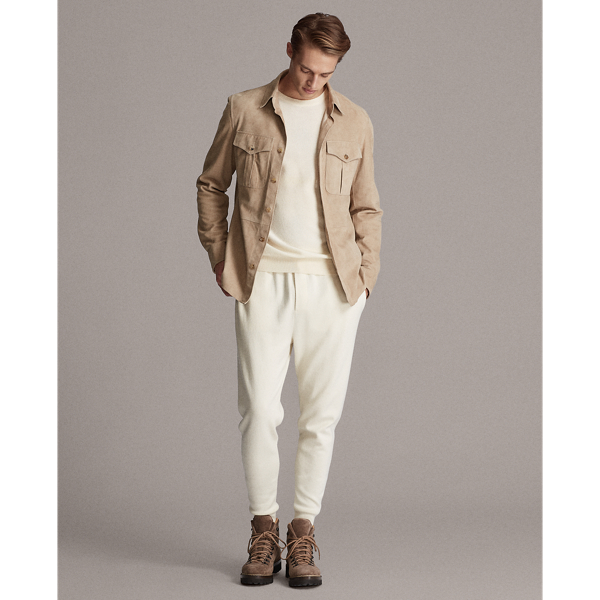 Truffle Suede Overshirt Purple Label 4