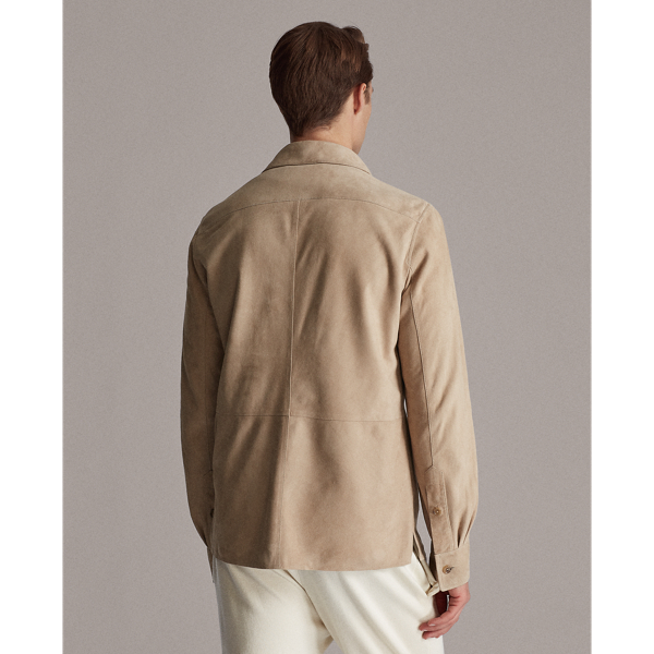 Truffle Suede Overshirt Purple Label 5