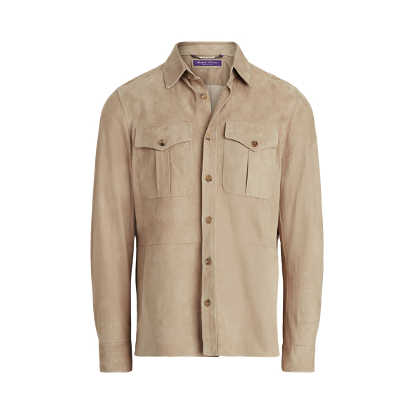 Truffle Suede Overshirt Purple Label 2