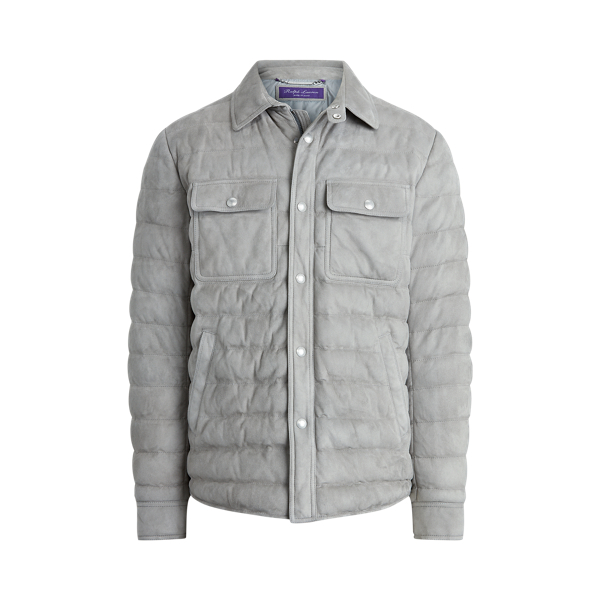 Doudoune Leeson en daim Purple Label en 1