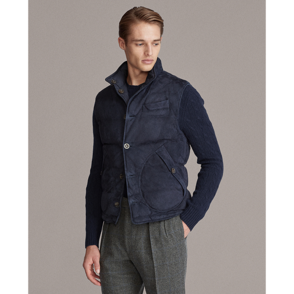 Classic Chairman Navy Mardell Reversible Gilet Purple Label 5