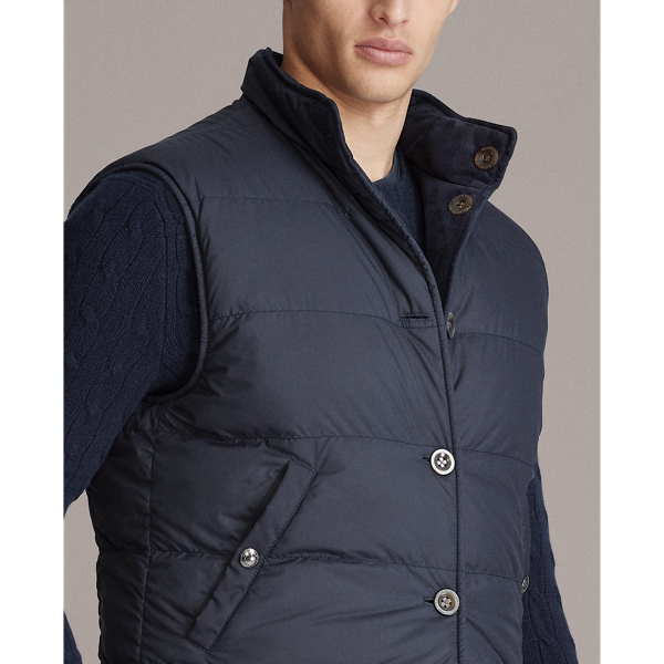 Classic Chairman Navy Mardell Reversible Gilet Purple Label 7