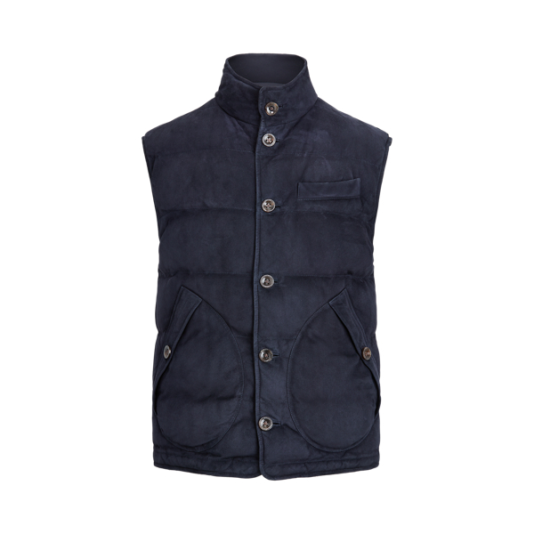 Classic Chairman Navy Mardell Reversible Gilet Purple Label 2