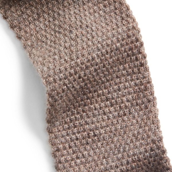 Taupe Knit Cashmere Tie Purple Label 3