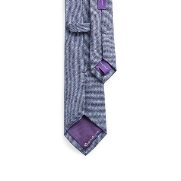 Blue Cotton-Wool Tie Purple Label 2