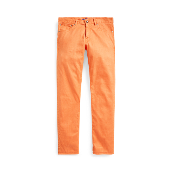 Slim Fit Linen-Cotton Stretch Jean Purple Label em 1