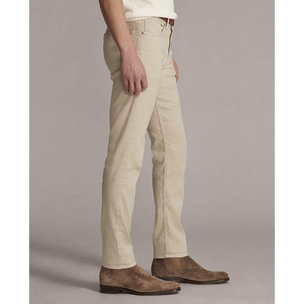 Truffle Slim Fit Linen-Cotton Stretch Jean Purple Label 5