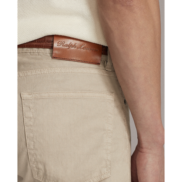 Truffle Slim Fit Linen-Cotton Stretch Jean Purple Label 7