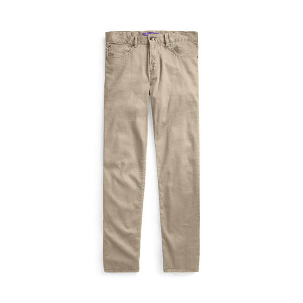 Truffle Slim Fit Linen-Cotton Stretch Jean Purple Label 2
