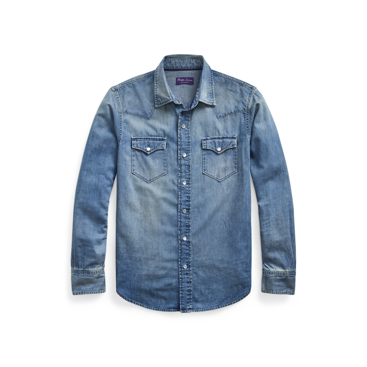 Light-Indigo Denim Western Shirt Light-Indigo Denim Western Shirt