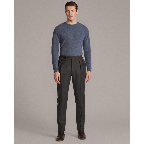 Supply Blue Melange Cashmere Crewneck Jumper Purple Label 3