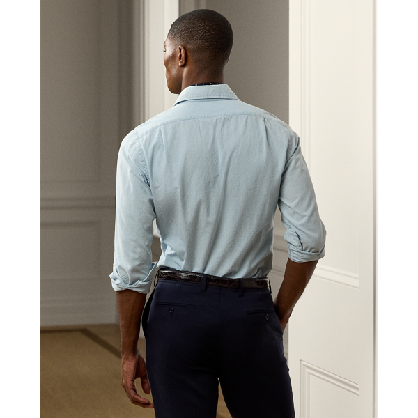 Indigo Washed Chambray Shirt