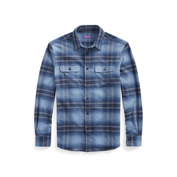 Plaid Flannel Workshirt Purple Label 1