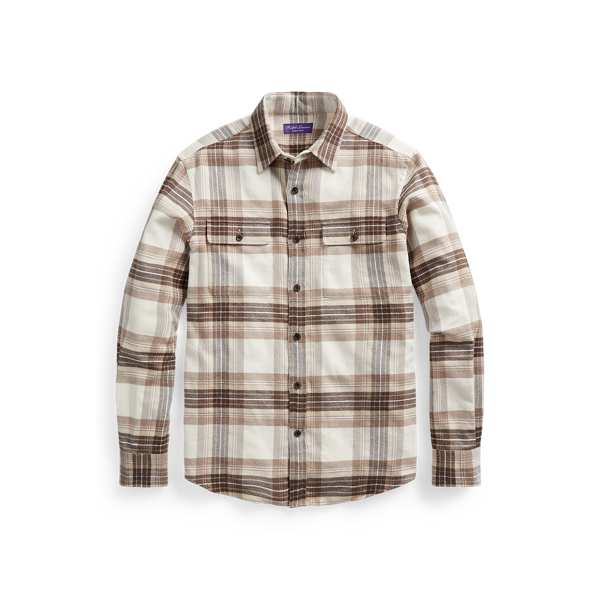 Plaid Flannel Workshirt Purple Label 1