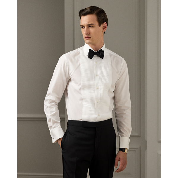 Poplin French Cuff Tuxedo Shirt