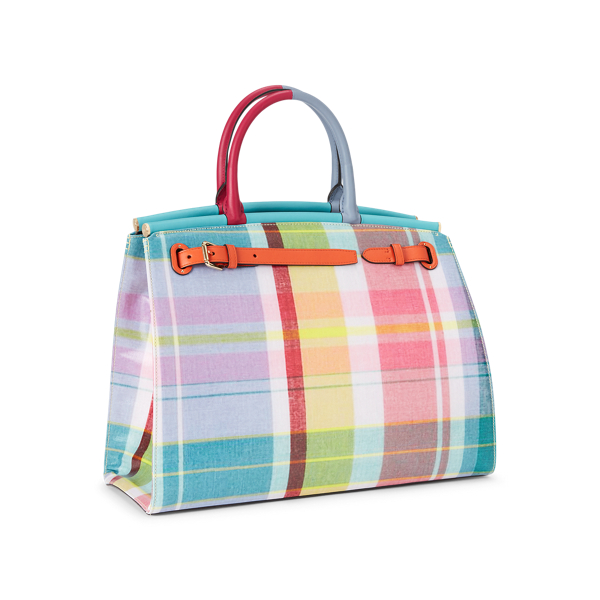 Gro&szlig;e Madraskarotasche RL50 Ralph Lauren Collection in Madraskaro 2