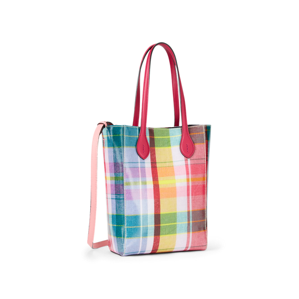 Madras Plaid Madras Mini Modern Tote Ralph Lauren Collection 2