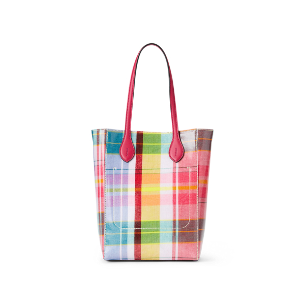 Madras Plaid Madras Mini Modern Tote Ralph Lauren Collection 3