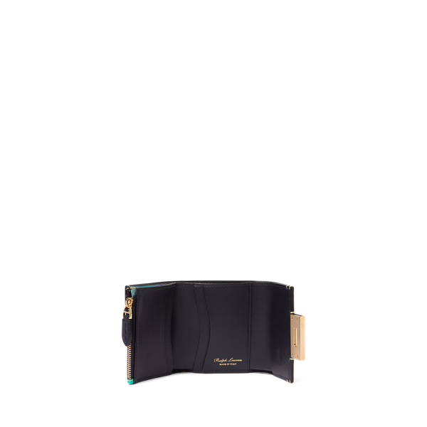 Plaid Multi Petite Hinge-Lock Wallet Ralph Lauren Collection 3