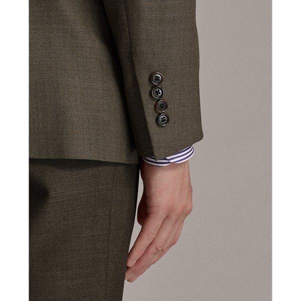 Brown Gregory Wool Birdseye Suit Purple Label 6