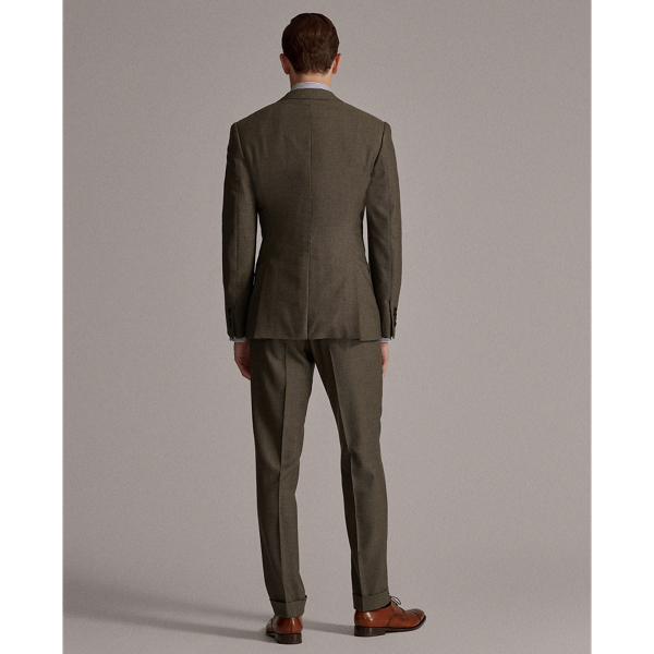 Brown Gregory Wool Birdseye Suit Purple Label 7