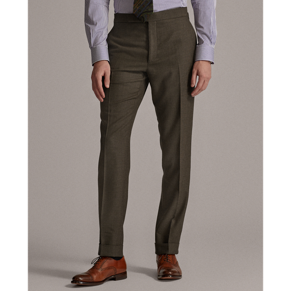 Brown Gregory Wool Birdseye Suit Purple Label 8