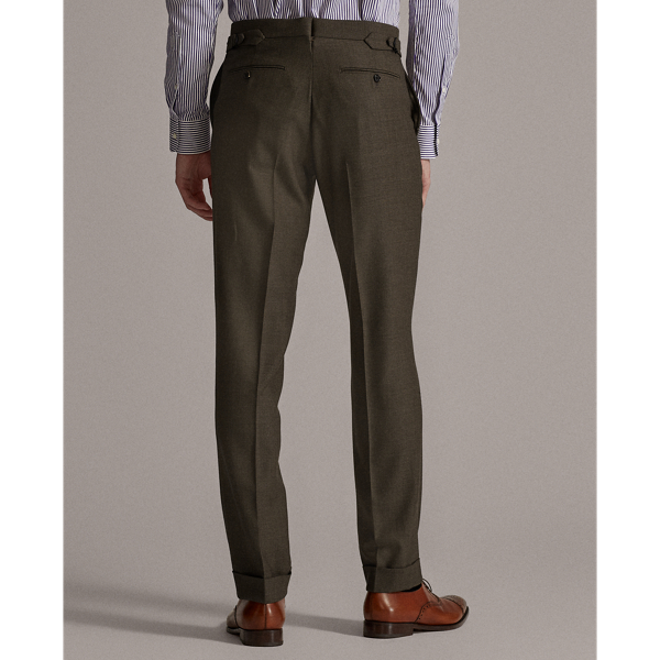 Brown Gregory Wool Birdseye Suit Purple Label 9